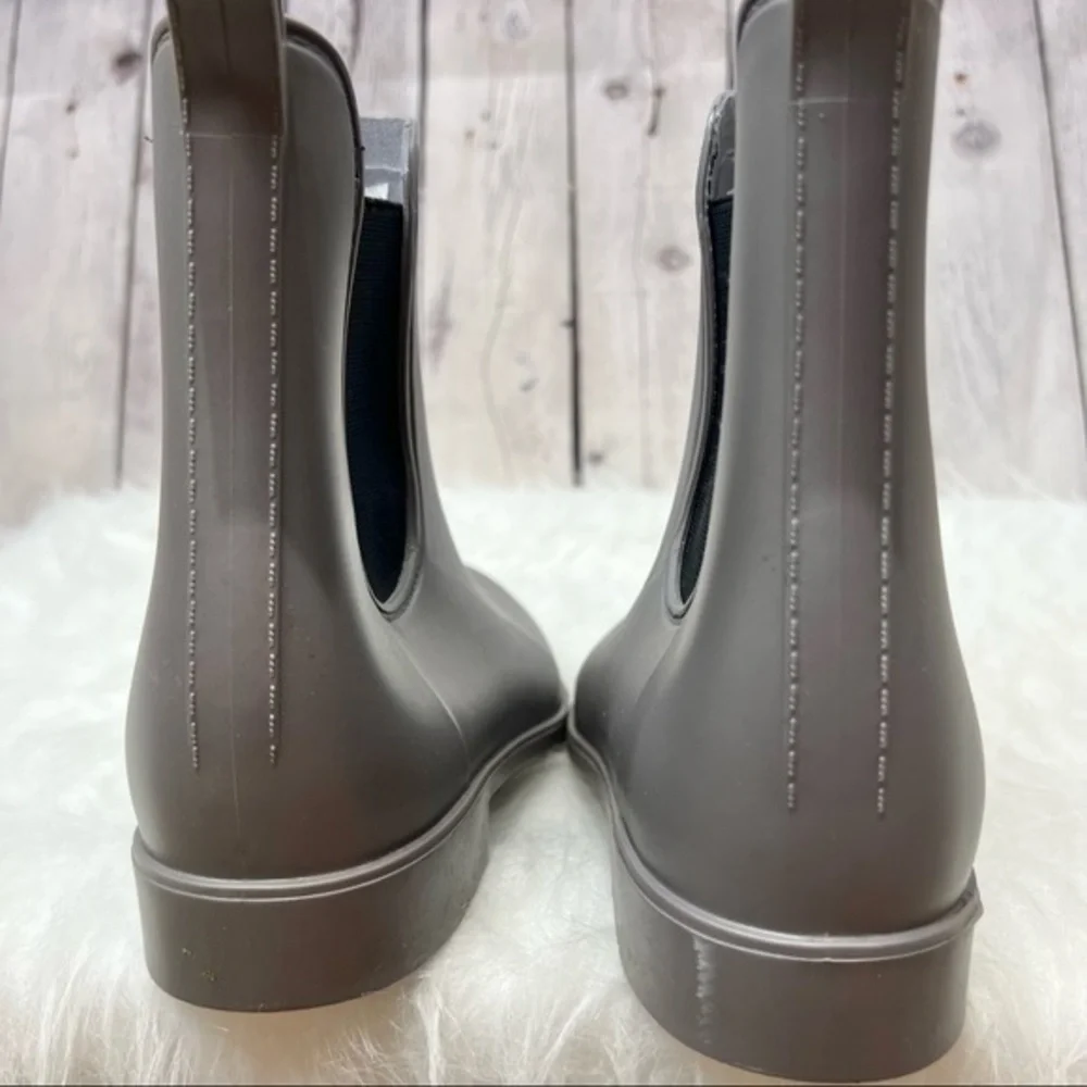 Capelli Chelsea Rain Boots Grey Waterproof Rubber Chelsea 9